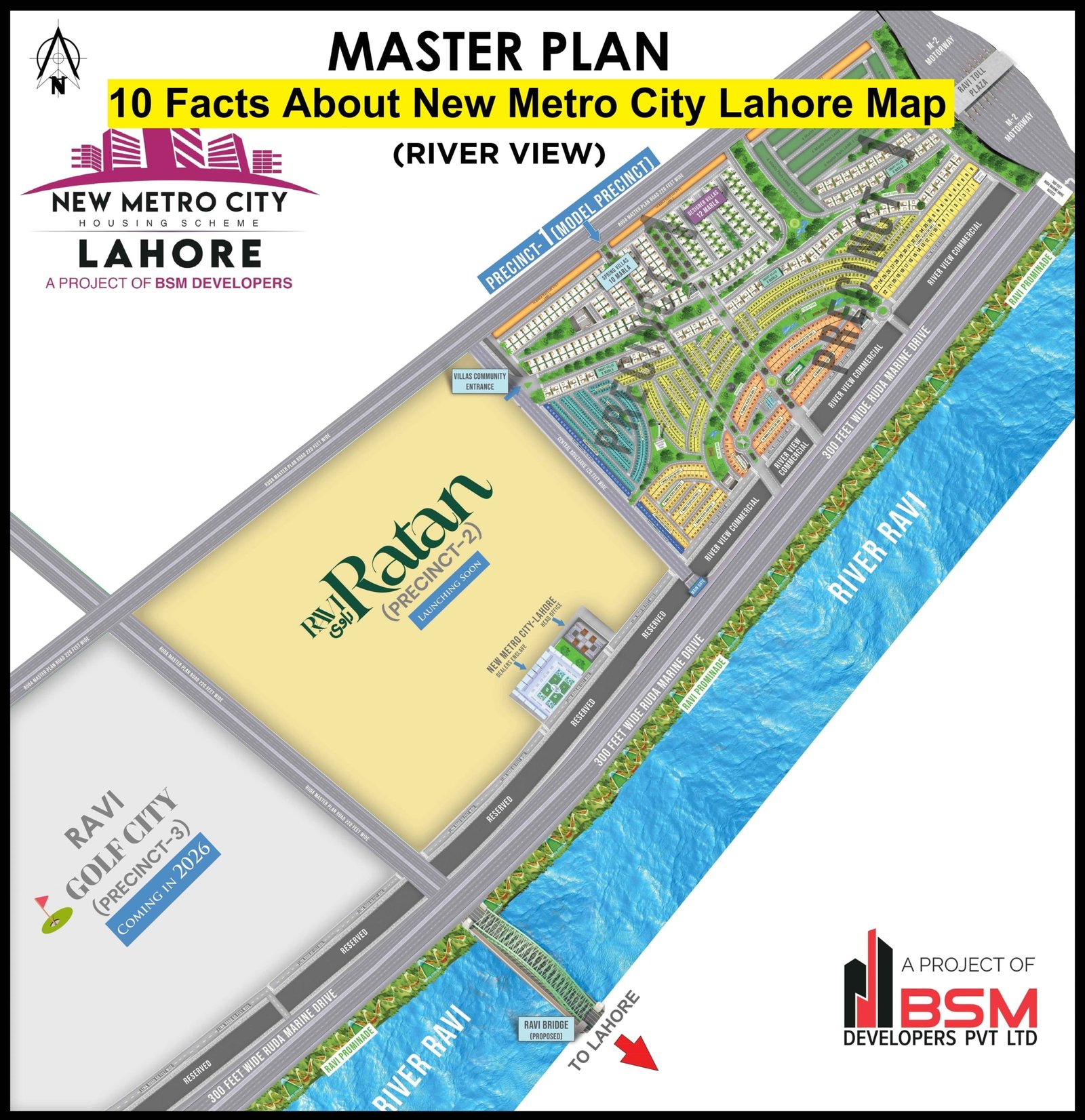 10 Facts About New Metro City Lahore Map (2)