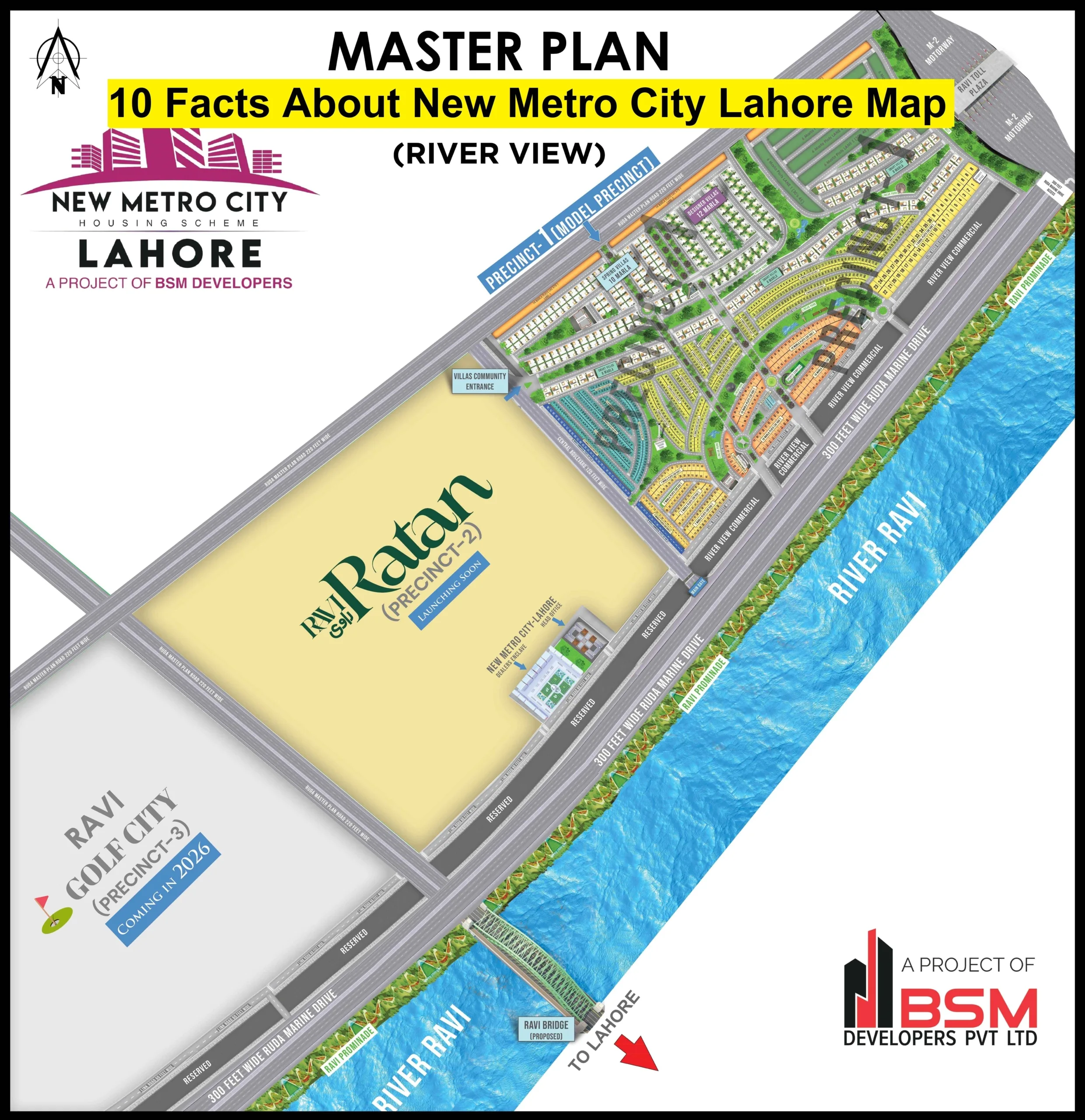10 Facts About New Metro City Lahore Map (2)