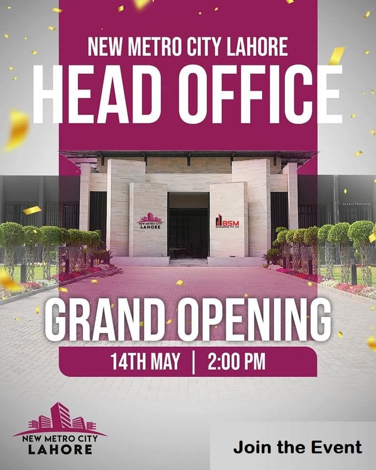 Grand Opening of New Metro City Lahore Head Office at Site