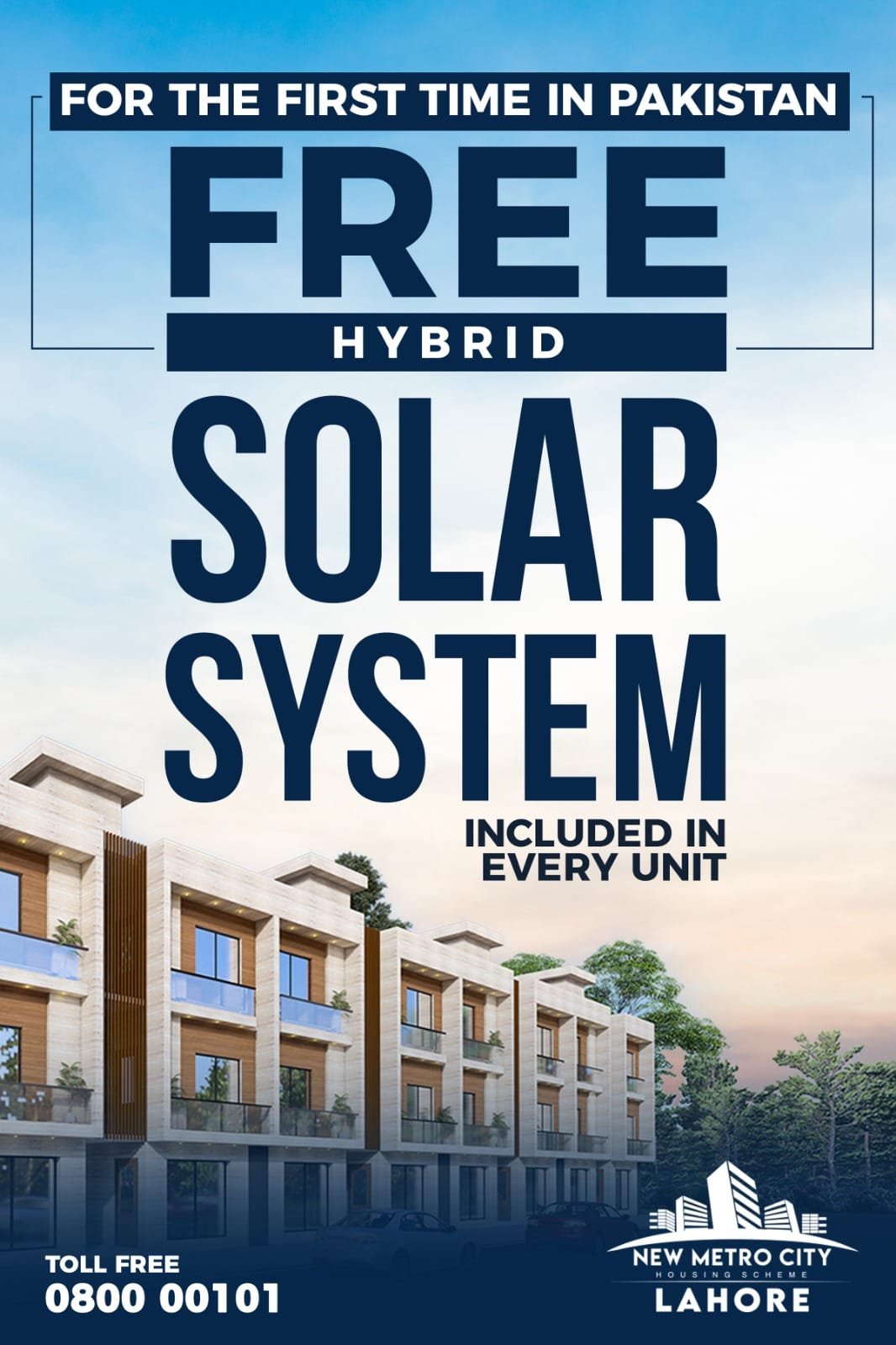 Free Solar System Installed at Smart Townhouses